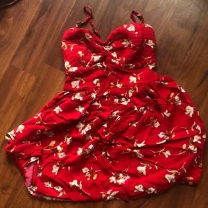 summery mini sun dress